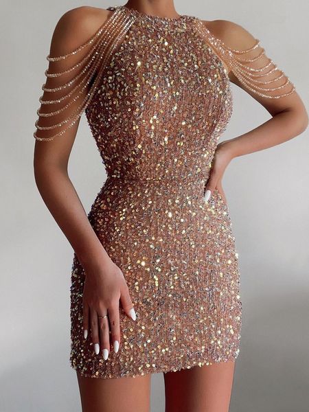 

party dresses women gold sequin mini dress off shoulder crystal sleeveless sparkly female nightclub party evening bodycon dress vestidos 230, White;black