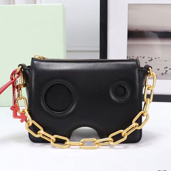 

fashion handbags womens tote bag designer bag pouch in white with meteor holes chain golden handle zip closure woman handbag crossbody bag 8