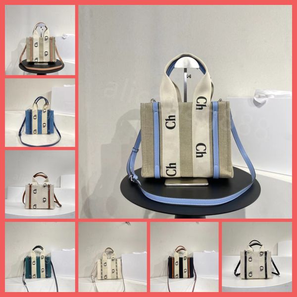 

fashion shoulder bag for women letter print stripe tote bags large capacity tote woody canvas female casual handbag shopping crossbody bags