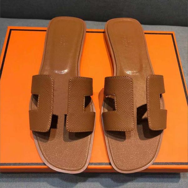 

2023designer slippers luxury sandal women slides flat flip flops crocodile slide ladies beach sandal summer genuine leather slipper shoes ba, Black