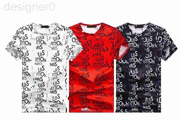 

men's t-shirts popular men's t-shirt summer designer quality cotton reverse collar european and american fashion lettering leisure, White;black