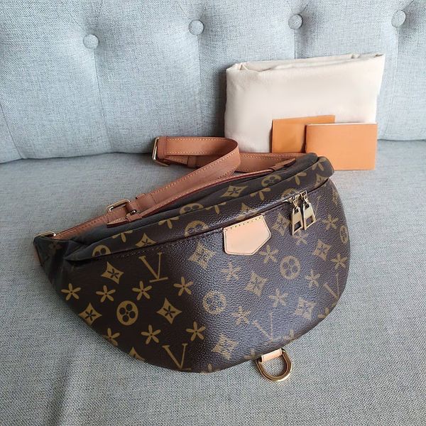

highend quality embossing handbag genuine leather fashion m4364 waist bags bumbag designers luxurys cross body shoulder belt purse pocket tr