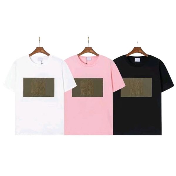 

designer t shirt mens and womens short sleeve luxury fashion womens round neck quick drying casual versatile breathable pure cotton sports s, White;black