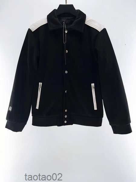 

cotton designer jackets bomber mens windbreaker varsity baseball hip harajuku letter patchwork leather tianma embroideryn097ili5, Black;brown
