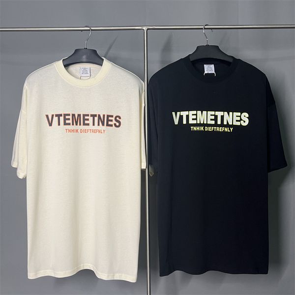 

fashion brand t shirts vetements men printed t-shirt tags oversized designer cotton men hiphop streetwear, White;black