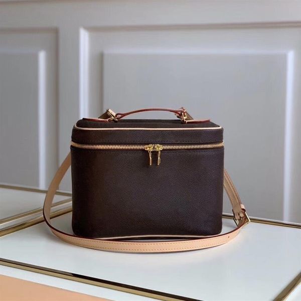 

whole bucket bag for women classic cosmetic case leather women shoulder bag tote handbag presbyopic purse makeup case purse co224h