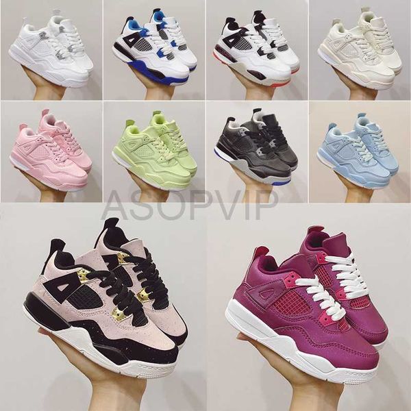 

designer shoeschildren basketball shoes 4 men boy girl 4s taupe haze cool grey union brigade blue sports motosports trainers size eur 22-37