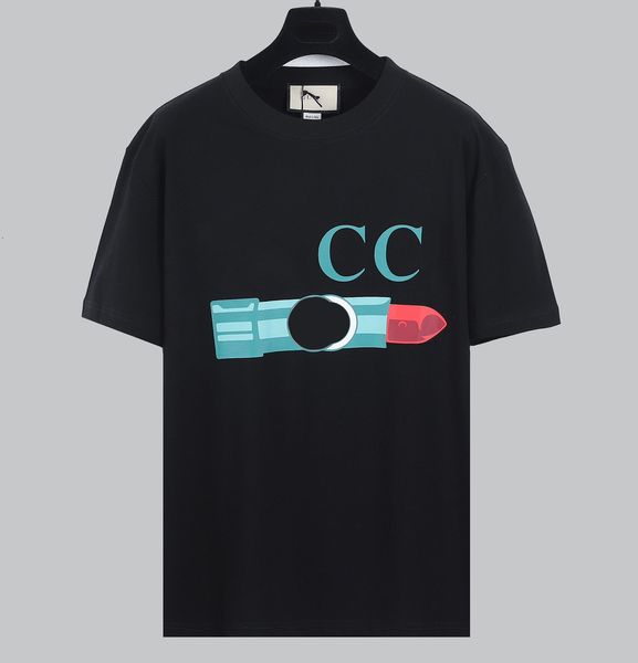 

men's plus tees & polos round t-shirt plus size neck embroidered and printed polar style summer wear with street pure cotton e5gtd, Black;brown