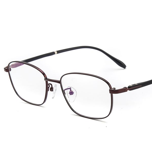 

business men's elegant simple myopia reading glasses frame ultra-metallic glasses temperament prescription glasses oval frame, Silver