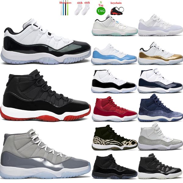 

cherry 11s men basketball shoes jumpmans 11 cap and gown concord legend blue low j11 womens mens trainers sports sneakers tennis size 5.5-12