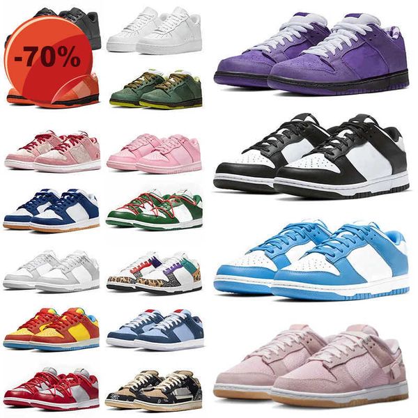 

designer 2023 shoes for men women plate-forme sneakers low panda white black grey fog unc green purple lobster why so sad strangelove ae86