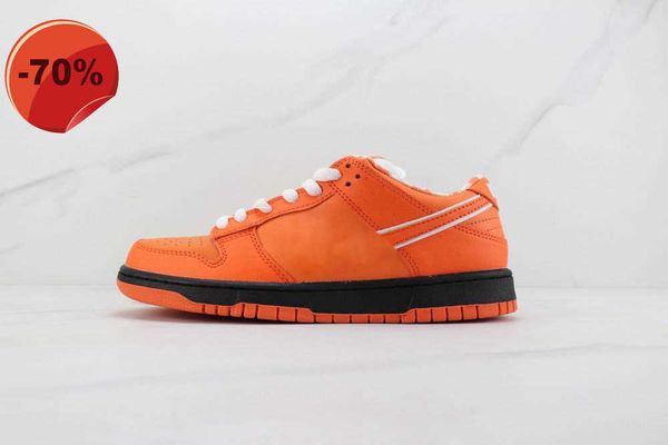 

box with 2022 concepts orange lobster running shoes men women orange sports sneaker