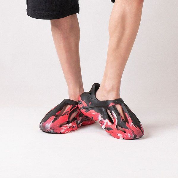 

summer slippers men eva soft bottom indoor home sandals thick beach shoes women male outdoor casual beach summer slippers, Black