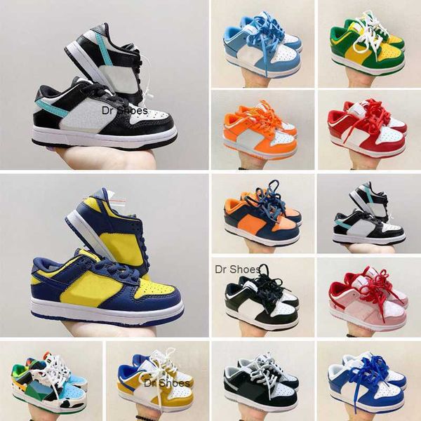 

2023 designer sb dunks kids baby shoes for boys girls sports black white chunky low cows trainers boy and girl athletic outdoor sneakers