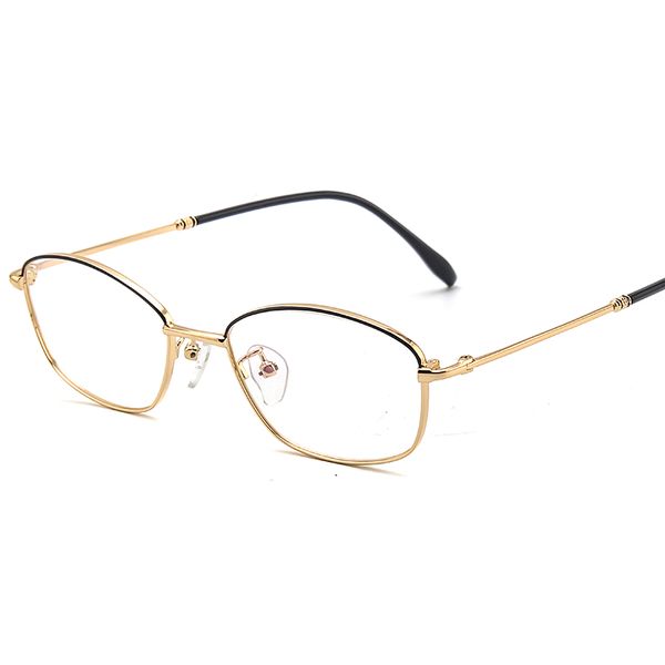 

full frame small face metal women's glasses ultra-light business prescription mirror high-end temperament simple glasses, Silver