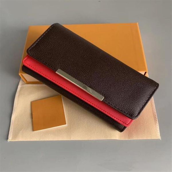 

sell women red bottoms lady long wallet hasp designer coin purse card holder classic pocketd with original box dust bag248d, Red;black