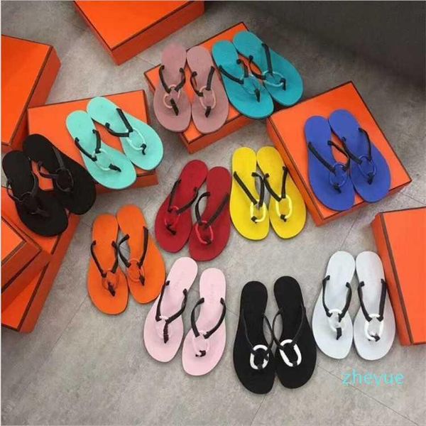 

2023 new fashion female male slippers striped interlocking letter vibrant color summer easy to wear fashion lady men rubber slides high qual, Black