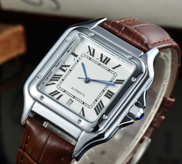 

2023 new brand original business men's watch classic round case quartz watch wristwatch clockrecommended watchwa watch q10, Slivery;brown