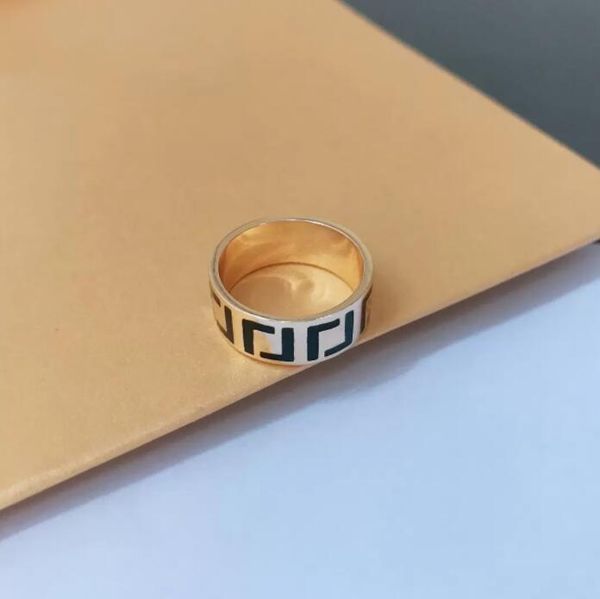

fashion letter ring bague for woman simple personality party wedding lovers gift engagement rings jewelry nrj, Silver