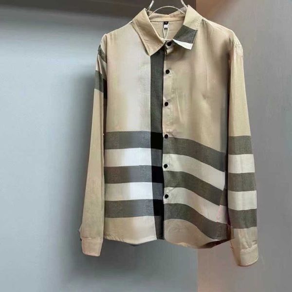 

bby mens casual shirts burb designer shirt men women long sleeve shirt fashion thin jacket, White;black