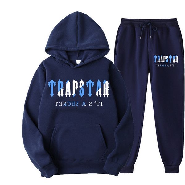

new designer tracksuit trapstar letter printing pant sets men's women's tracksuit spring autumn hoodies pants sets 2 pieces clothi, Gray