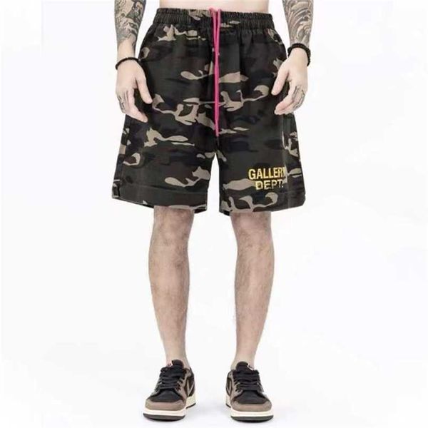 

mens shorts designer gallerydept new printed letters hip hop camouflage capris mens and womens loose shorts summer 7v81, White;black