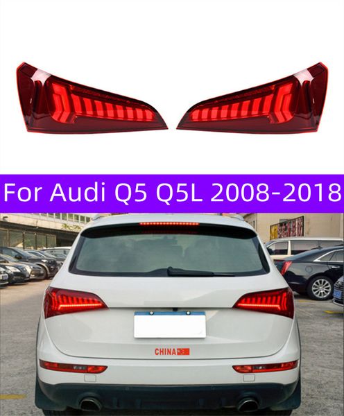 

car tail lights for audi q5 q5l 20 08-20 18 reversing parking taillights rear lamp led signal bulb