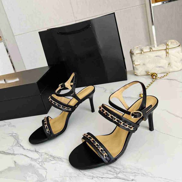 

channel shoes designer sandals luxury shoes fashion women heel slippers woman sandal new ccity gsvxcv, Black