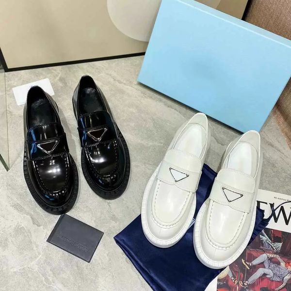 

dress shoes women loafers 100% real leather silver ivory white monolith brushed leather loafers chocolate loafers luxury designer brushed le, Black