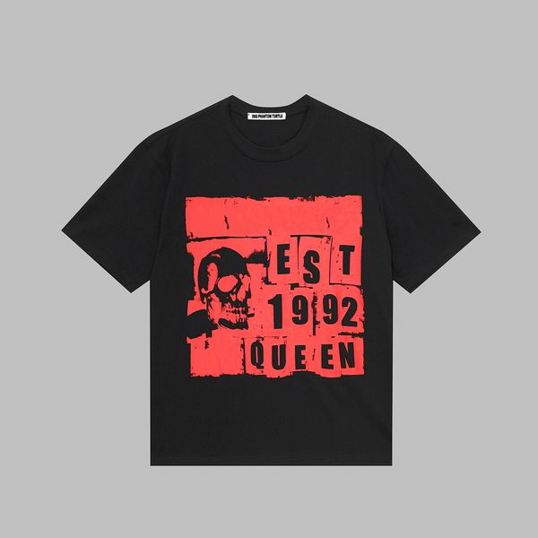

dsq phantom turtle men's t-shirts queen men's black white watercolour skull t-shirt 68671, White;black