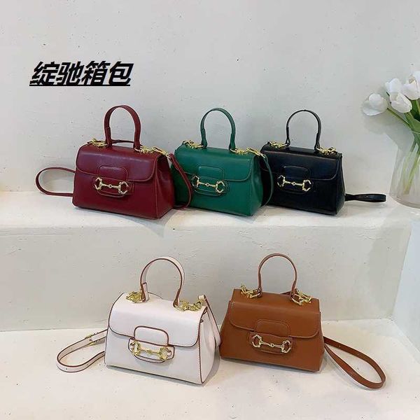 

new colorful small square bag fashion classic handbag light luxury buckle single shoulder bag oblique straddle bag