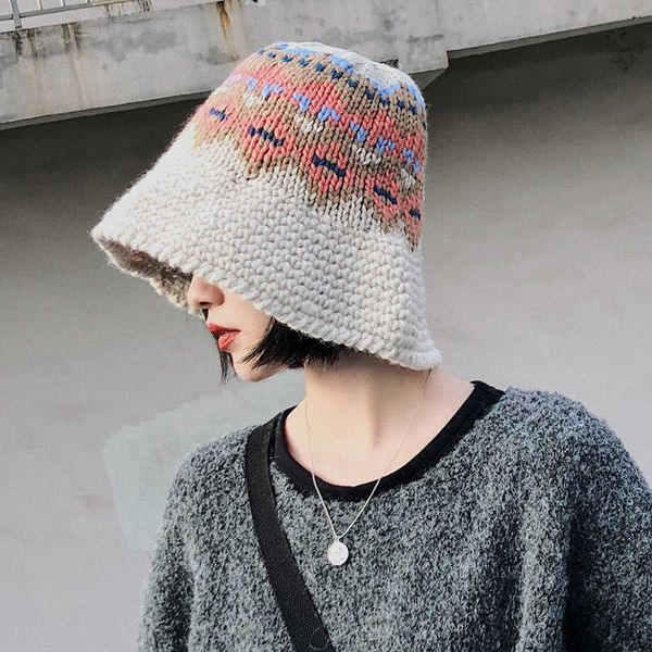

wide brim hats female knitting bucket hats harajuku bucket hat fishing outdoor panama hip hop cap men's summer for fisherman hat women, Blue;gray