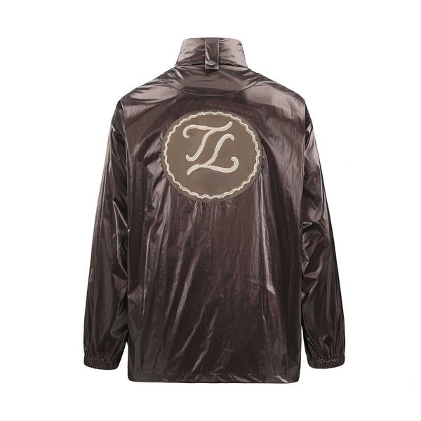 

luxury designer jacket men women trench coats letter embroidery hooded jackets zipper pullover coat nylon windbreaker long jacket, Black;brown