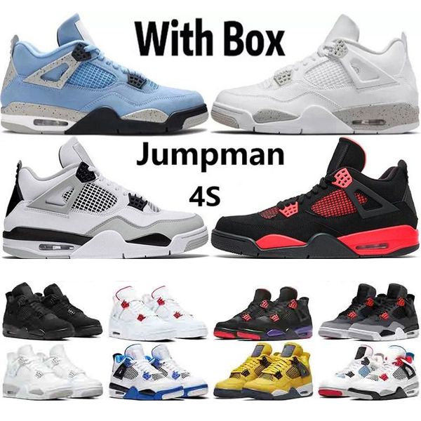 

casual basketball shoes 4s sneakers sports shoes j4 basketball shoes infrared black cat bred university blue sail cool grey shimmer royalty