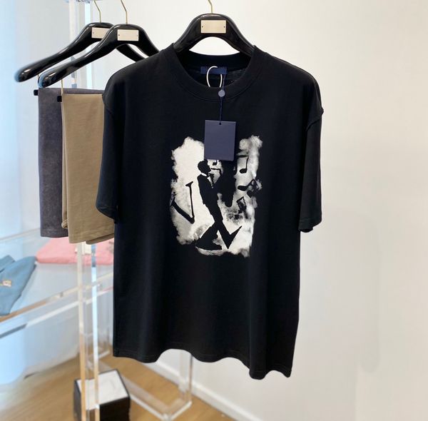 

women's t-shirt designer mens short sleeve summer round neck breathable man tees fashion casual t-shirts sweatshirt black white s-xl