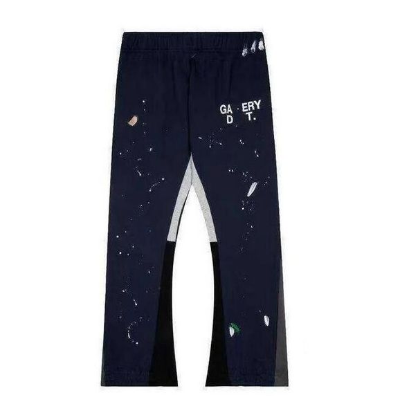 

men's pants 2023 galleryse depts mens womens sweatpants galleryes dept speckled letter print mans couple loose versatile casual straigh, Black