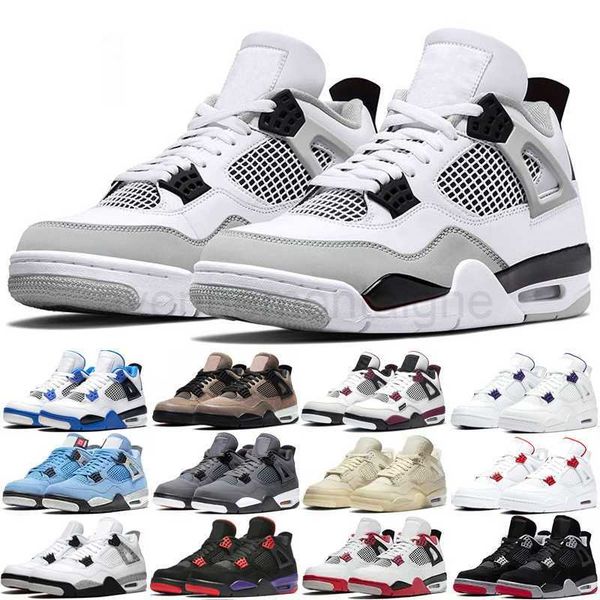 

designer shoes basketball shoes mens sneakers women trainer military black white oreo bred cement outdoor sports men jumpman 4s eur 36-47 sa