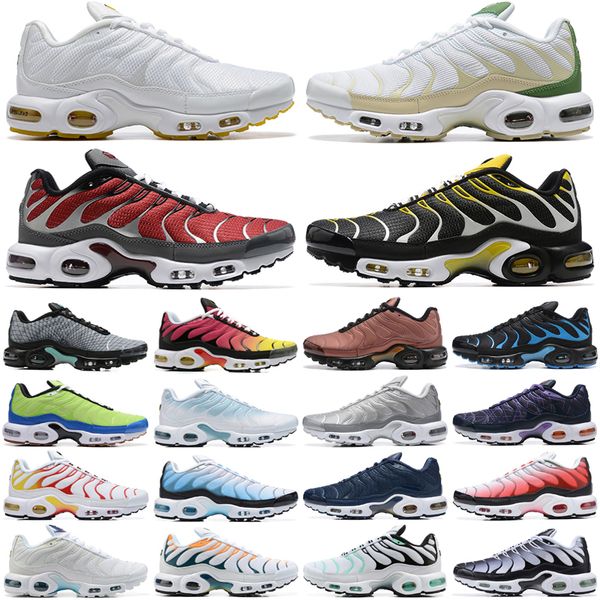 

running shoes mens trainers sports sneakers triple black white hyper sky blue fury jade laser wolf grey outdoor 2023 men tn plus 3 terrascap