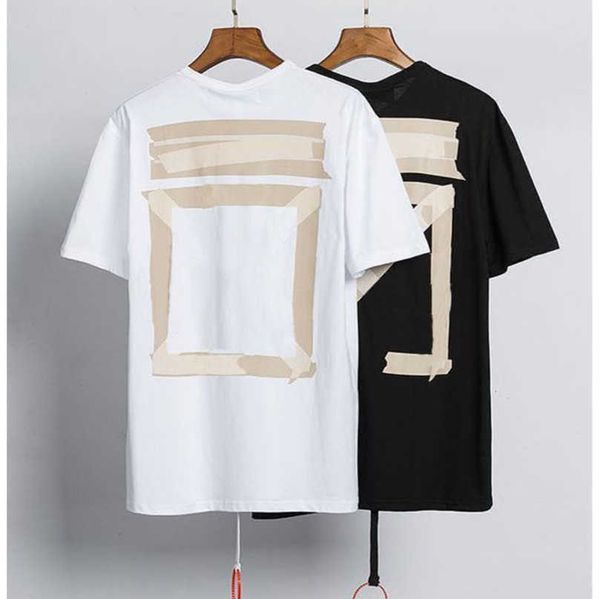 

fashion white designer mens t shirt brand luxury cottont-shirts summer casual tees women back arrow x print t-shirt hip hop short sleeve cou, White;black