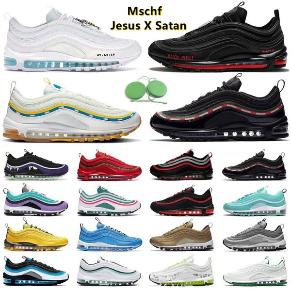 

running shoes men women sneakers sneaker mschf inri jesus mschflil nas satan sean wotherspoon triple white black sliver bullet metalic gold