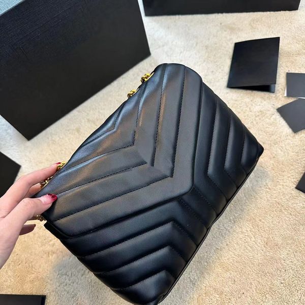 

designer bag lou lou women shoulder bags chain messenger bag leather handbags wallet purse ladies cosmetic crossbody bags tote