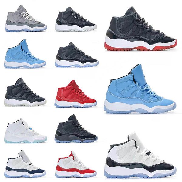 

jmpman 11s kids shoes designer cherry 11 basketball sneakers boys cool grey girls cool grey th anniversary blue concord casual fashion sneak