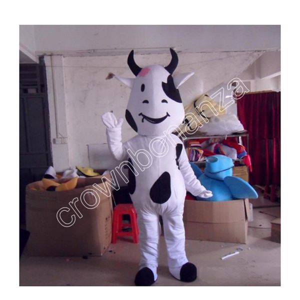 

cute cows mascot costumes cartoon character outfit suit xmas outdoor party outfit size promotional advertising clothings, Red;yellow