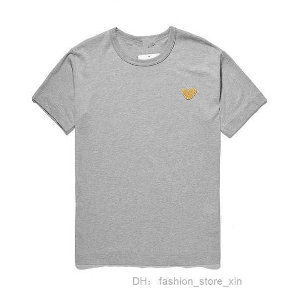 

cdgs men's t-shirts play mens designer embroidery red heart commes des casual women s badge quanlity ts cotton short sleeve summer loos, White;black
