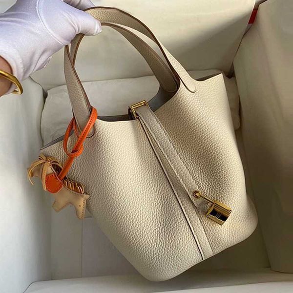 

designer handbag herms picotins handmade wax thread picotin vegetable basket children's car sewing thread 18/22tc cow leather high-end