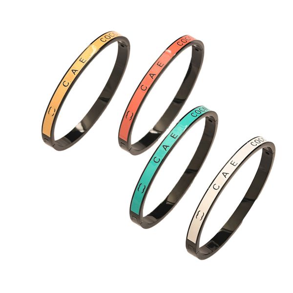 

4 color brand bangle designers bracelet designer jewelry bracelet european brand necklace 18k gold-plated love letter family gifts bracelet, Golden;silver