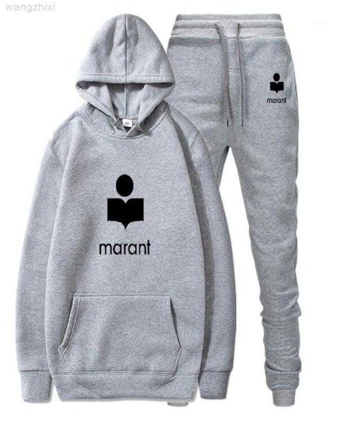 

marant set hoodie men suit women hooded fashion hip hop clothing fall winter hoodies coat off whi17191620, Black