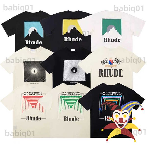 

men's t-shirts new arrived rhude t shirt men women 1 1 t-shirts tee t230321, White;black