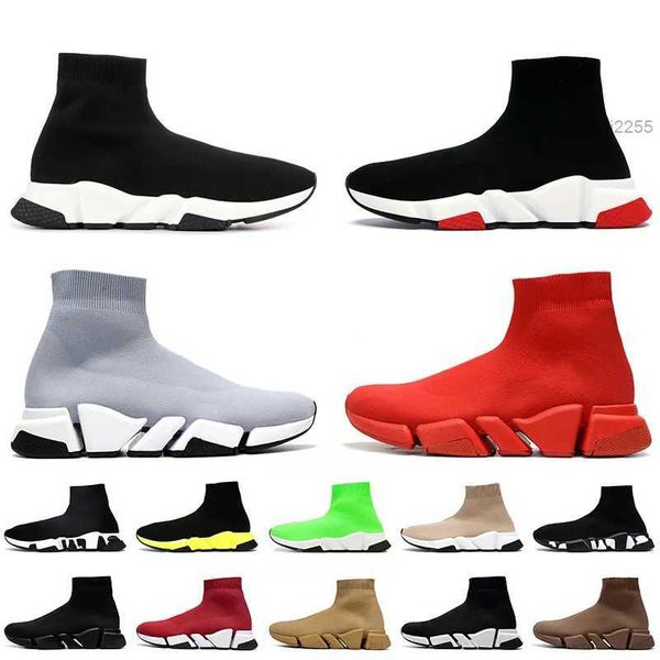 

designer socks casual shoes platform men mens woman shiny knit speed 2.0 1.0 trainer runner sneaker sock shoe master embossed womens 1ta9, Black
