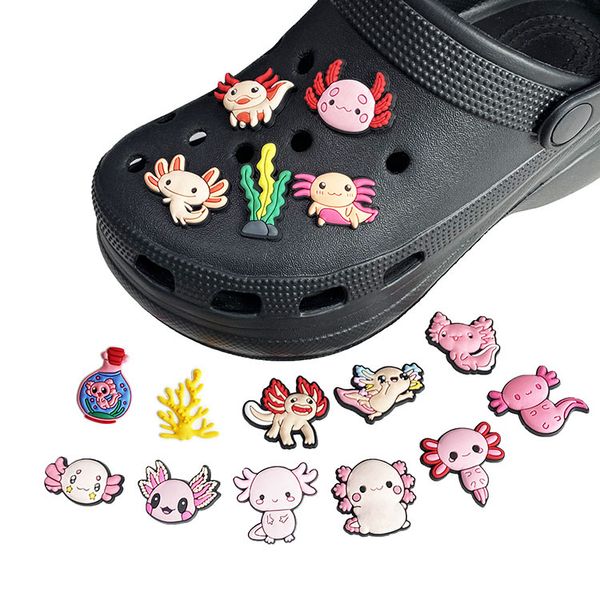 

anime charms wholesale childhood memories salamander funny gift cartoon charms shoe accessories pvc decoration buckle soft rubber clog charm, Blue